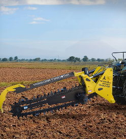 Agricultural trenching machines for efficient irrigation, drainage, and crop handling