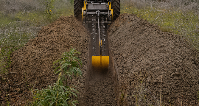 solar cable trencher