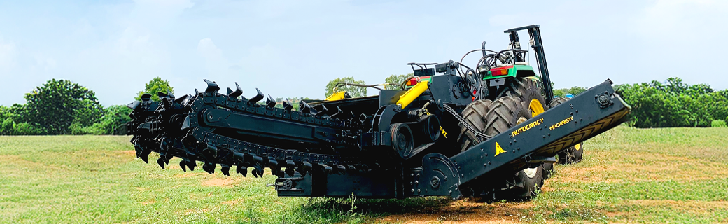 heavy duty trencher machine
