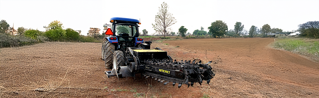 heavy duty trencher machine