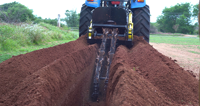 pipeline digging machine, Drainage Trenching Machines, pipeline trenching machines