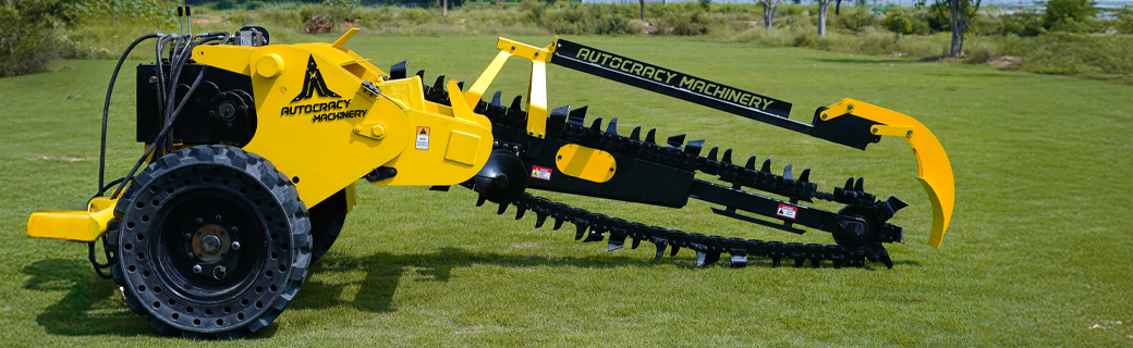Single chain Trencher machine