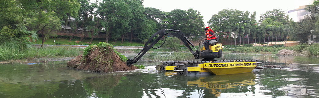 Amphibious Excavator, Floating Excavator, Excavator for flood