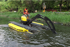 Amphibious Excavator, Floating Excavator, Excavator for flood