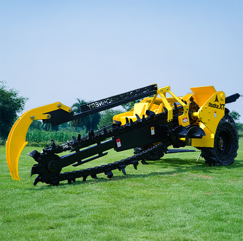 Chain trenchers for utility installation, offering precision trenching for multiple industries